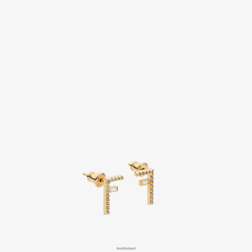 Fendi Women First Earrings R06TFR1719 Jewelry Gold