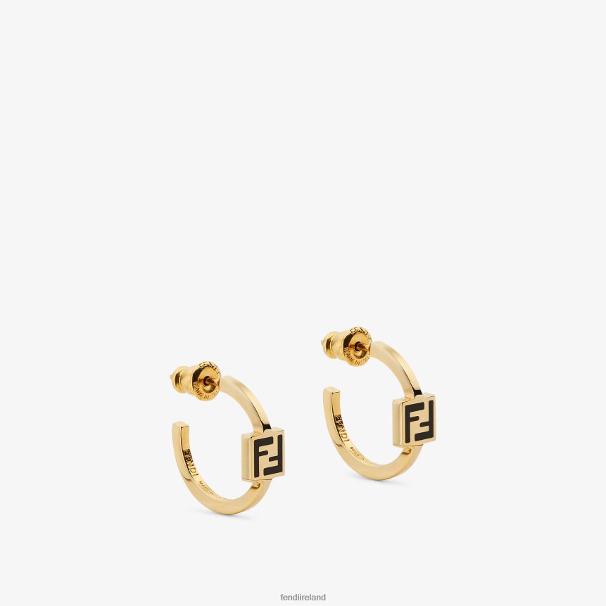 Fendi Women Forever Earrings R06TFR1650 Jewelry Gold