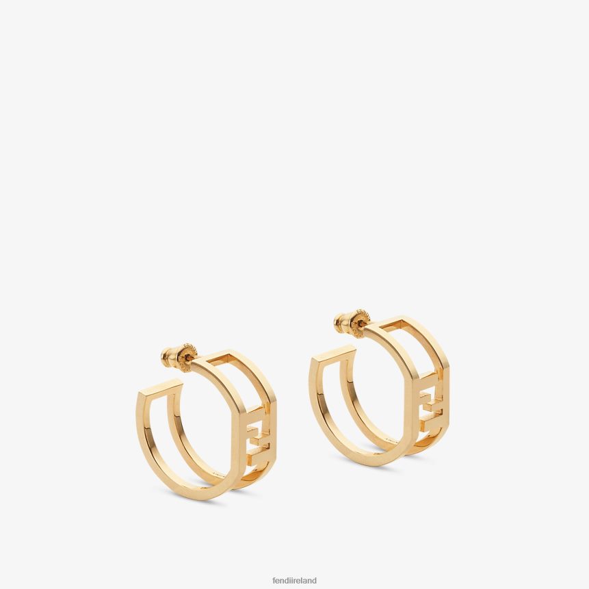 Fendi Women Forever Earrings R06TFR1662 Jewelry Gold