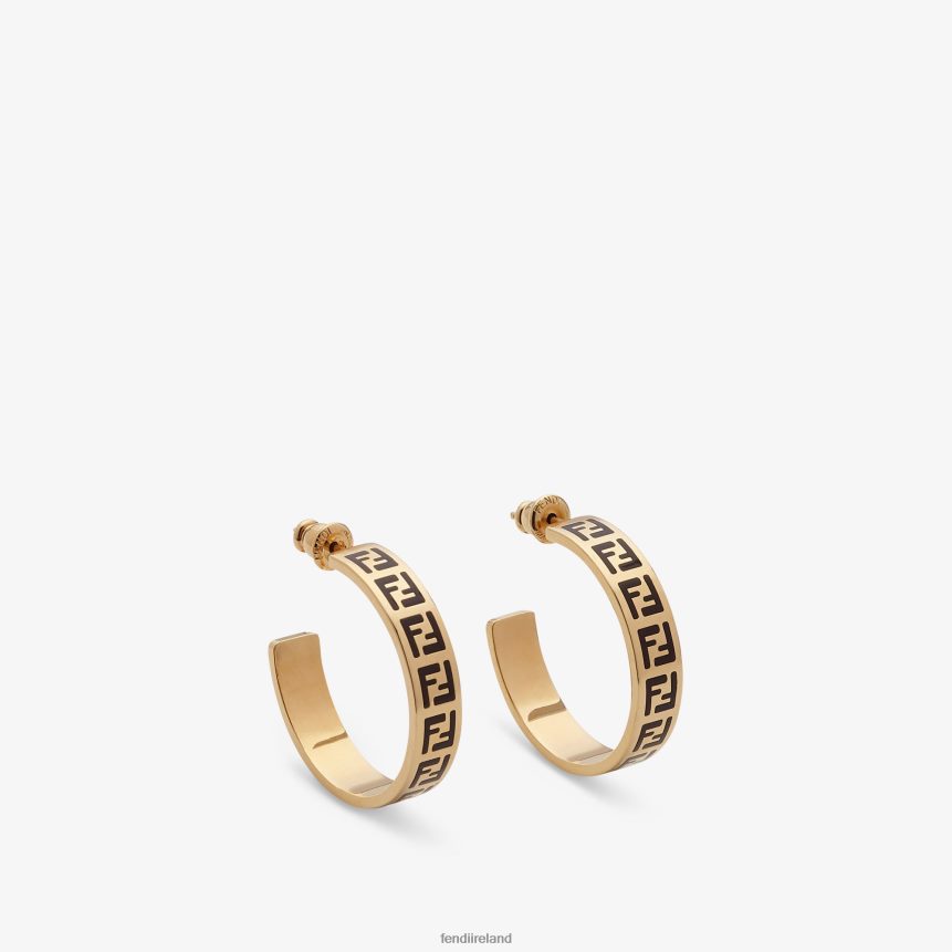 Fendi Women Forever Earrings R06TFR1760 Jewelry Gold