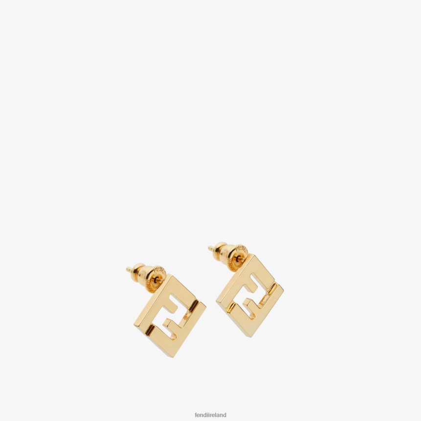 Fendi Women Metal Earrings R06TFR1608 Jewelry Gold