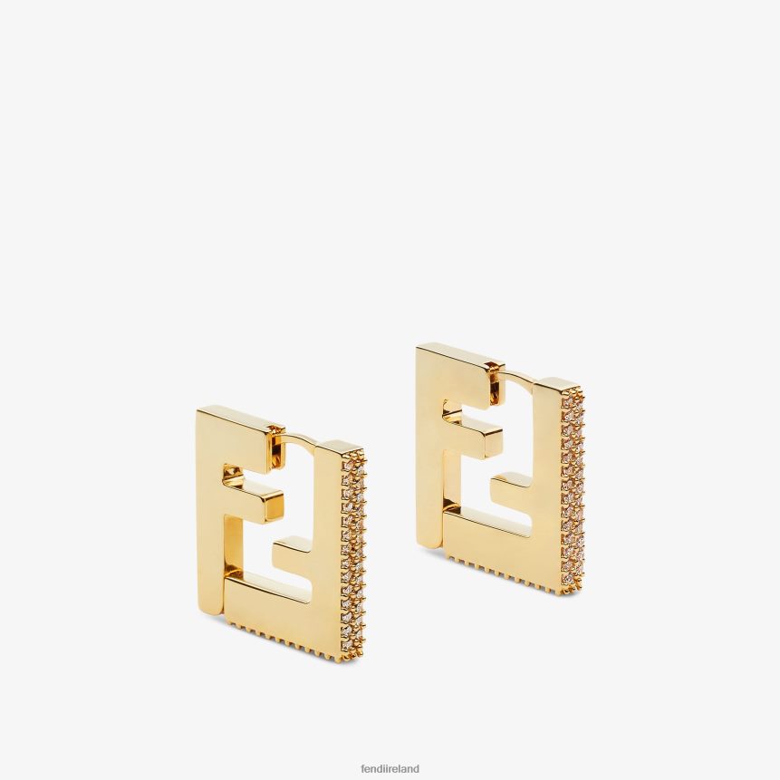 Fendi Women Metal Earrings R06TFR1613 Jewelry Gold