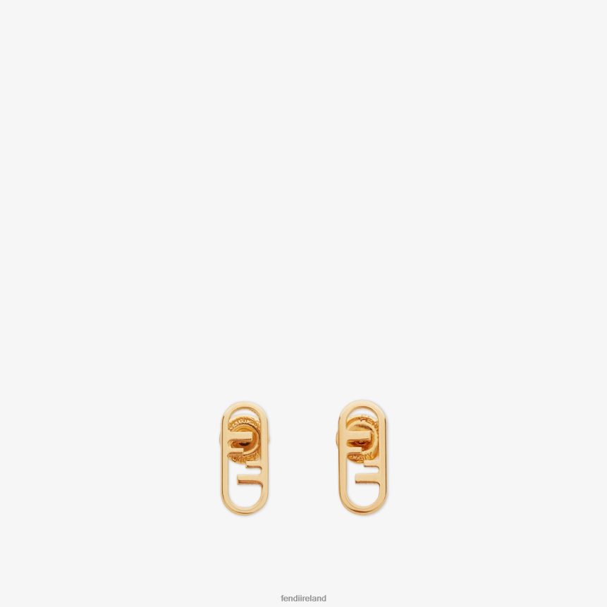 Fendi Women O'Lock Earrings R06TFR1704 Jewelry Gold