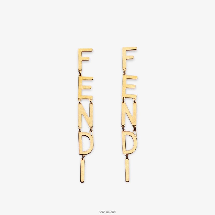 Fendi Women Vintage -Earrings R06TFR1694 Jewelry Gold