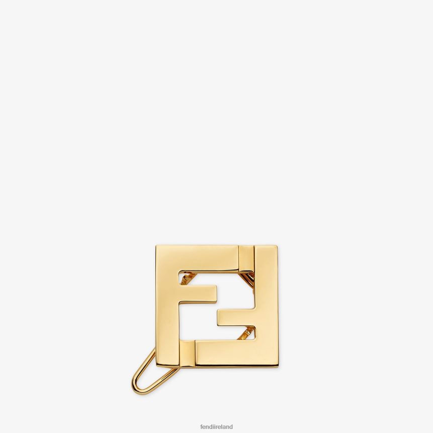 Fendi Women Metal Hair Clip R06TFR66 Jewelry Gold