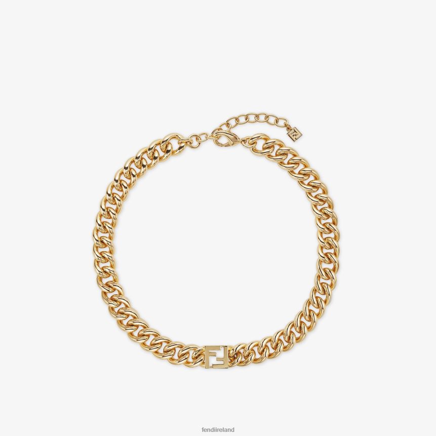 Fendi Women Forever Necklace R06TFR1669 Jewelry Gold