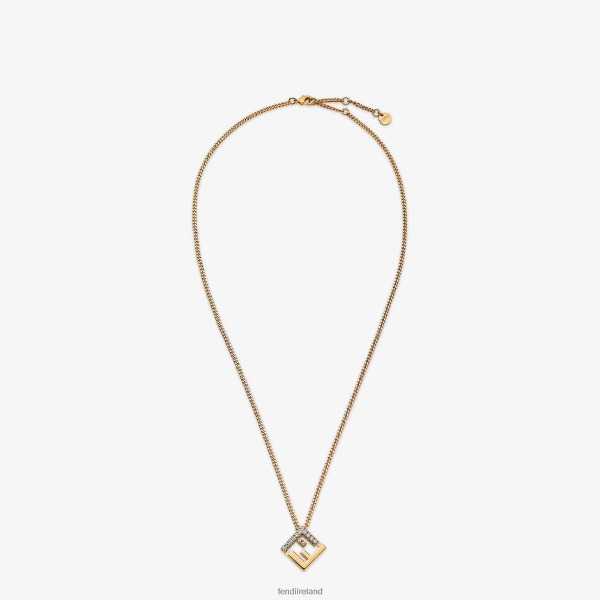 Fendi Women Metal Necklace R06TFR1614 Jewelry Gold