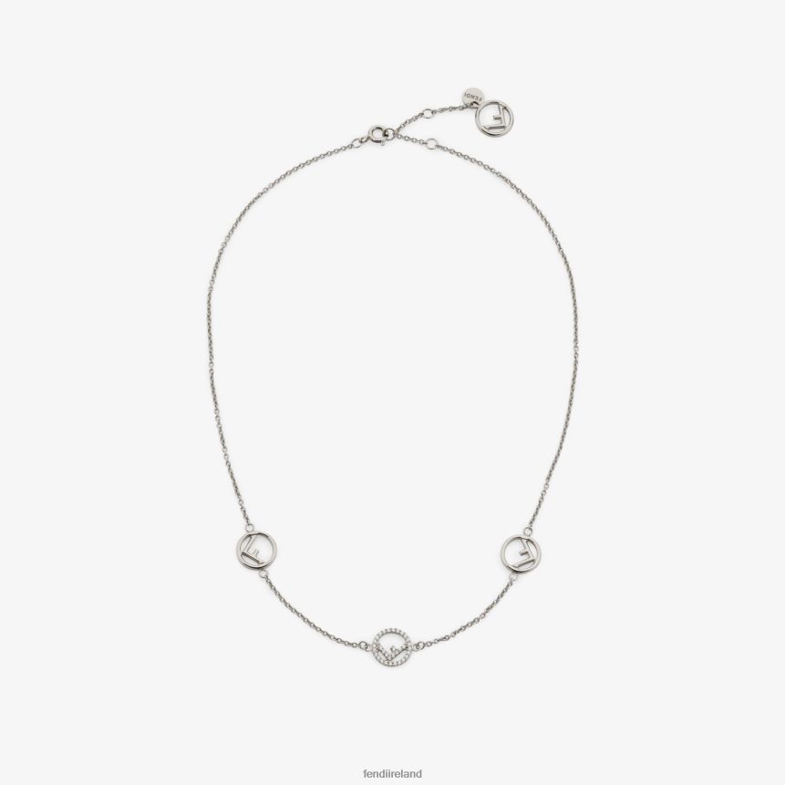 Fendi Women Palladiumnecklace R06TFR1757 Jewelry Silver