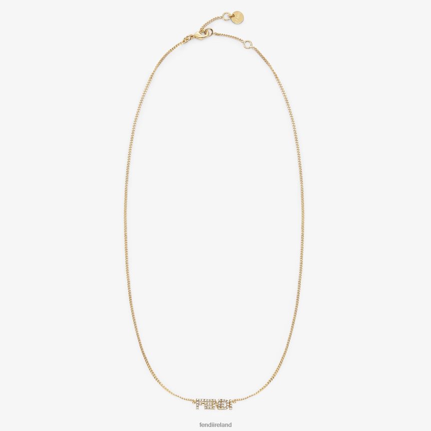 Fendi Women Signature Necklace R06TFR1774 Jewelry Gold