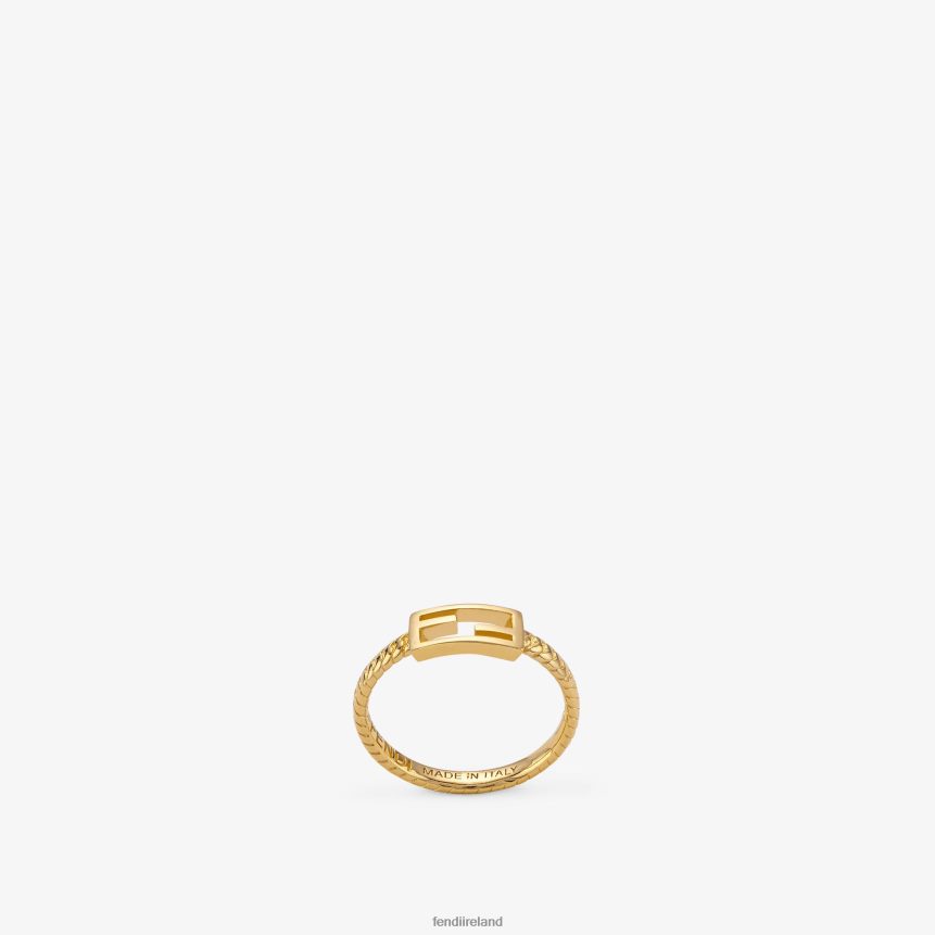 Fendi Women Baguette Ring Ring R06TFR1717 Jewelry Gold