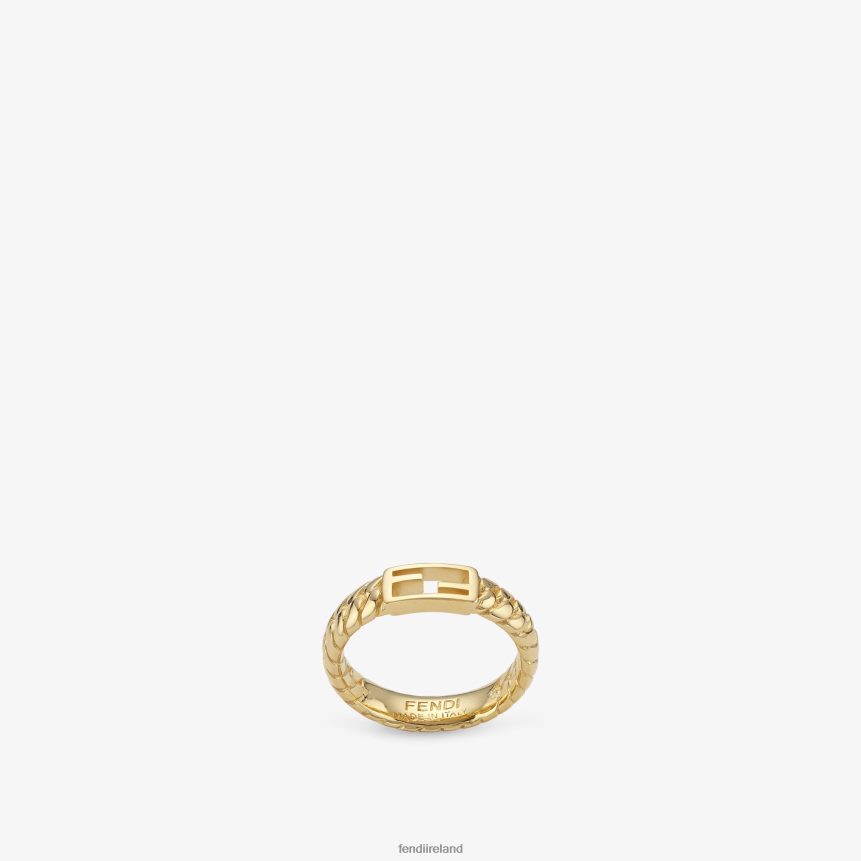 Fendi Women Baguette Ring Ring R06TFR1746 Jewelry Gold