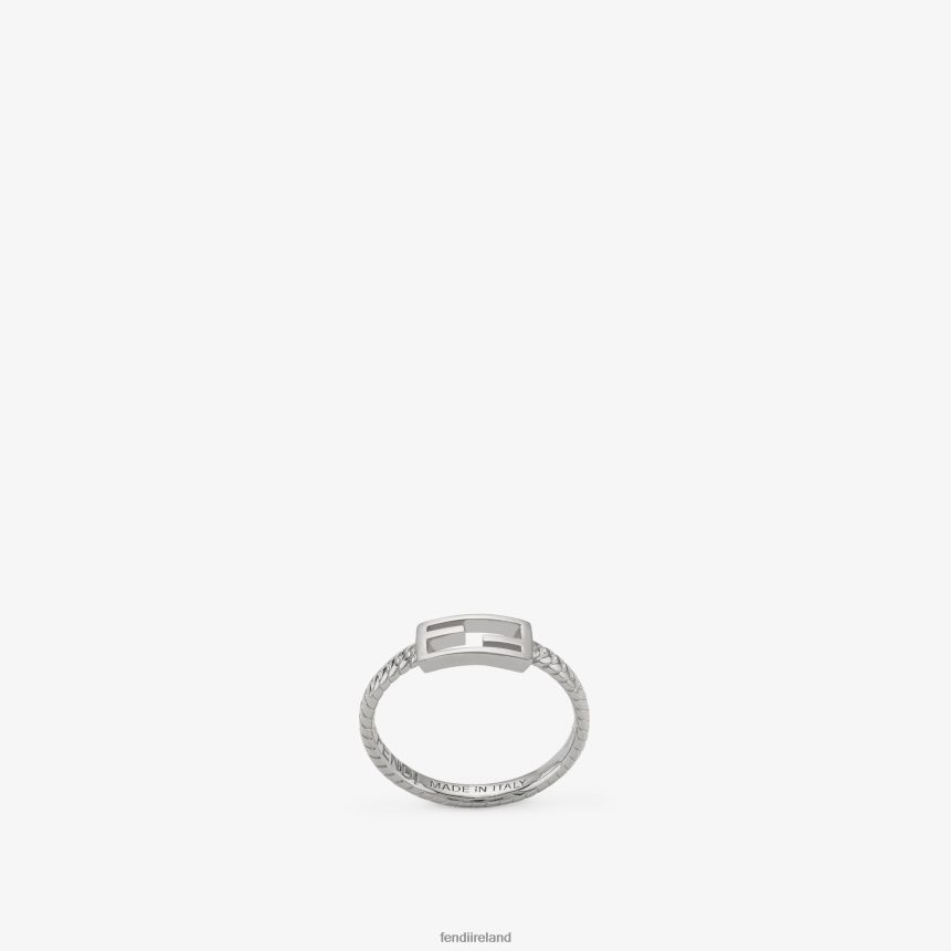 Fendi Women Baguette Ring Ring R06TFR1748 Jewelry Silver