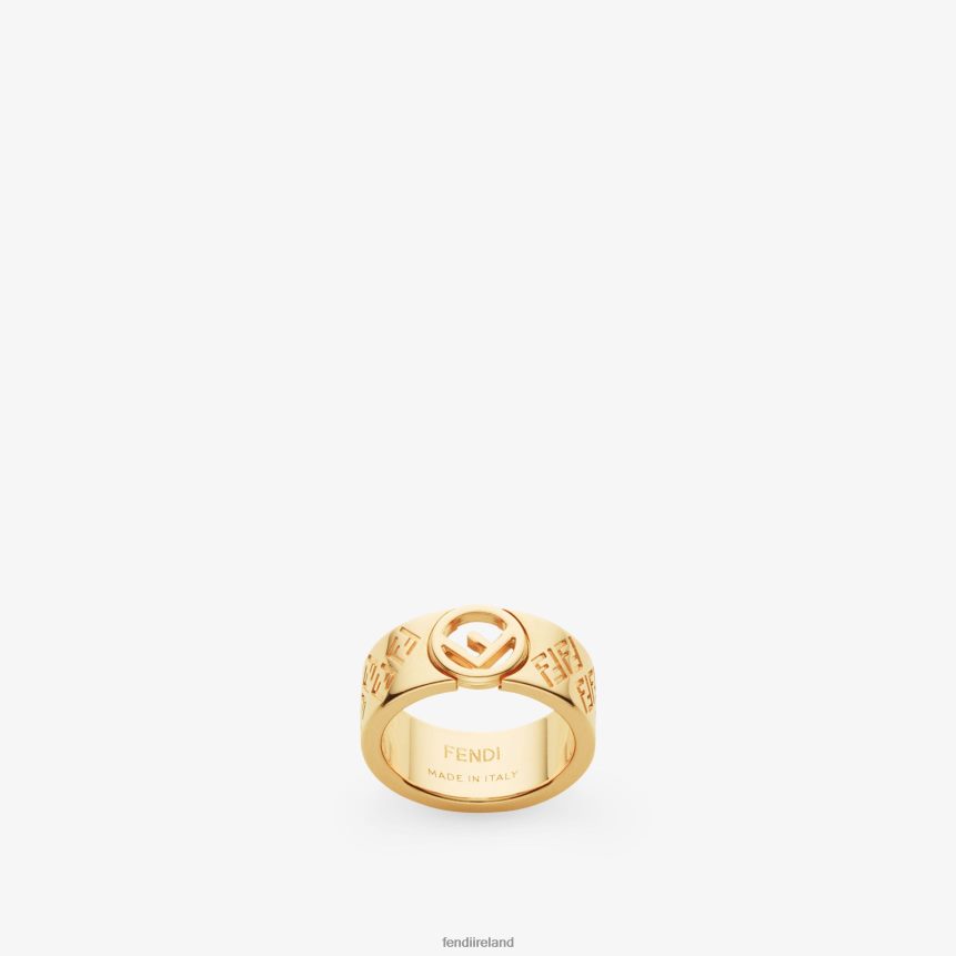 Fendi Women FF Ring Ring R06TFR1765 Jewelry Gold