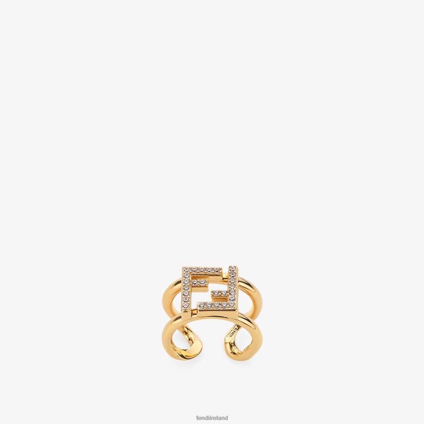 Fendi Women FF Ring Ring R06TFR1776 Jewelry Gold