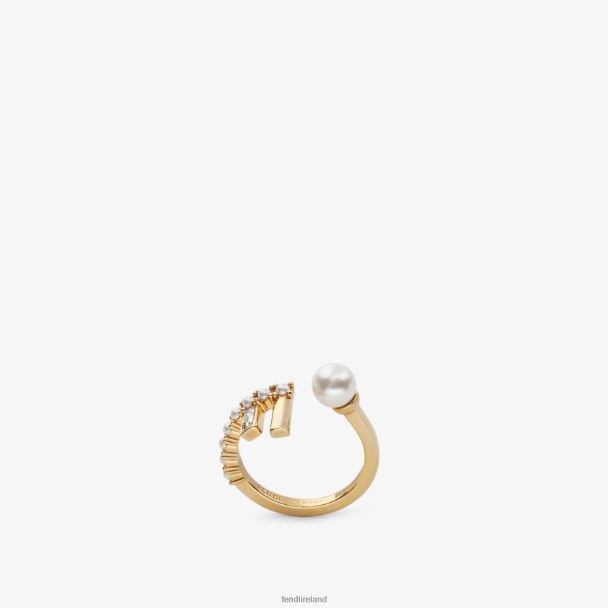 Fendi Women First Ring R06TFR1715 Jewelry Gold