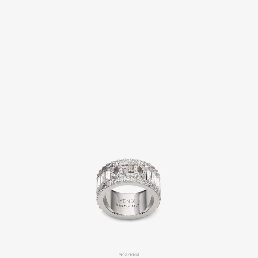 Fendi Women O'Lock Ring Ring R06TFR1697 Jewelry Silver
