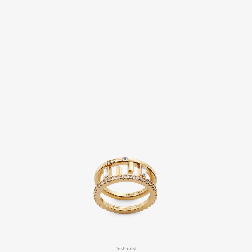 Fendi Women Rings R06TFR1721 Jewelry Gold
