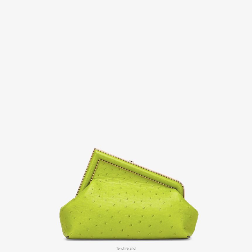 Fendi Women Acid Ostrich Leather Bag R06TFR894 Accessories Green