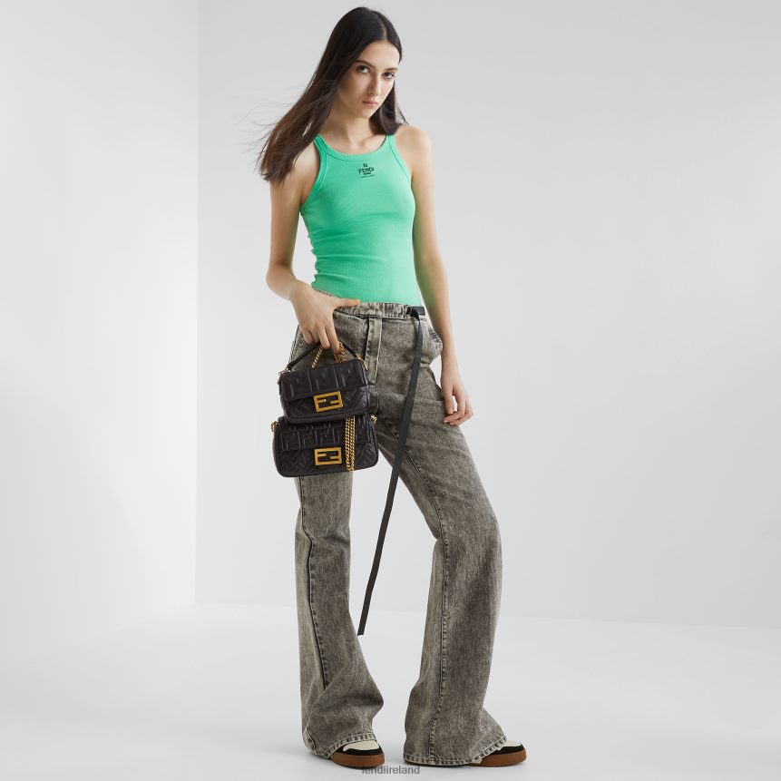 Fendi Women Baguette Mini Leather Bag R06TFR549 Accessories Black