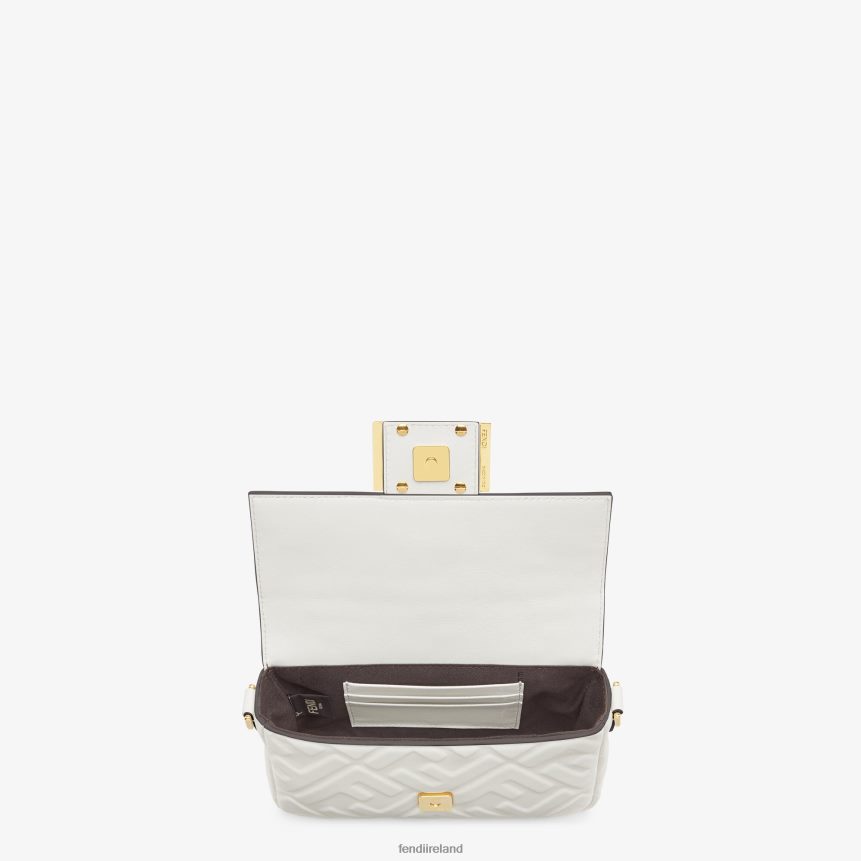 Fendi Women Baguette Mini Leather Bag R06TFR762 Accessories White