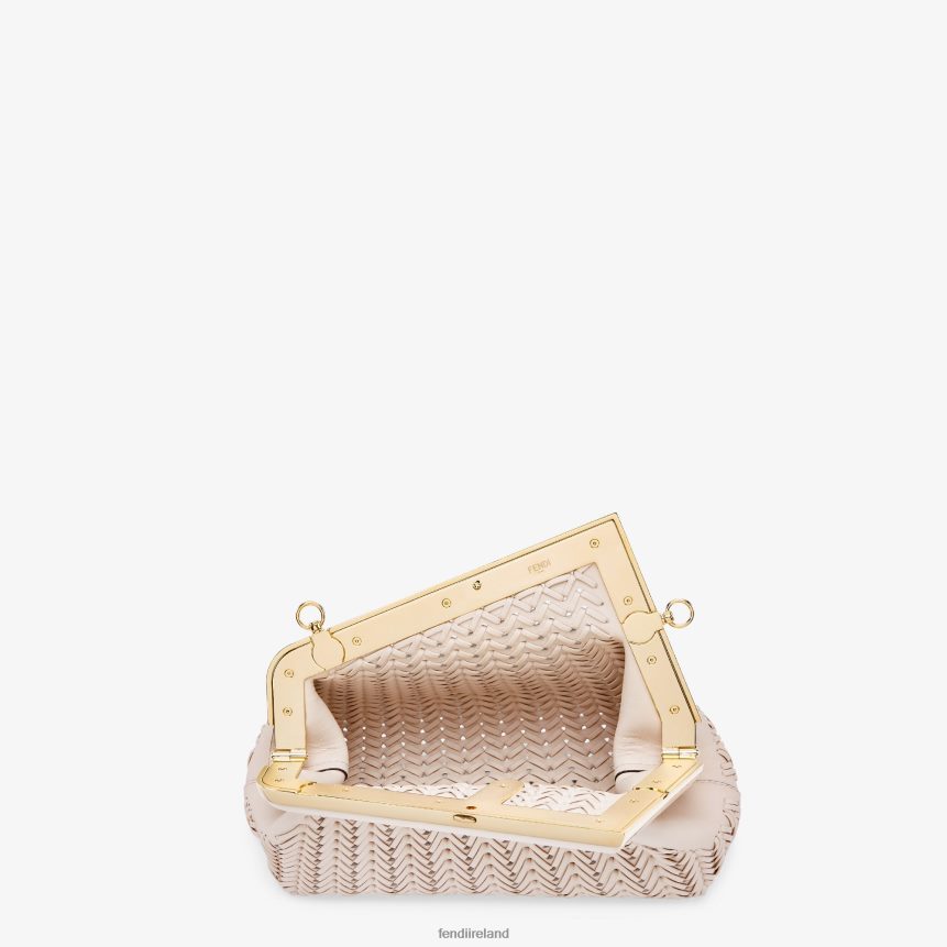 Fendi Women Camellia Interlaced Leather Bag R06TFR555 Accessories Pink