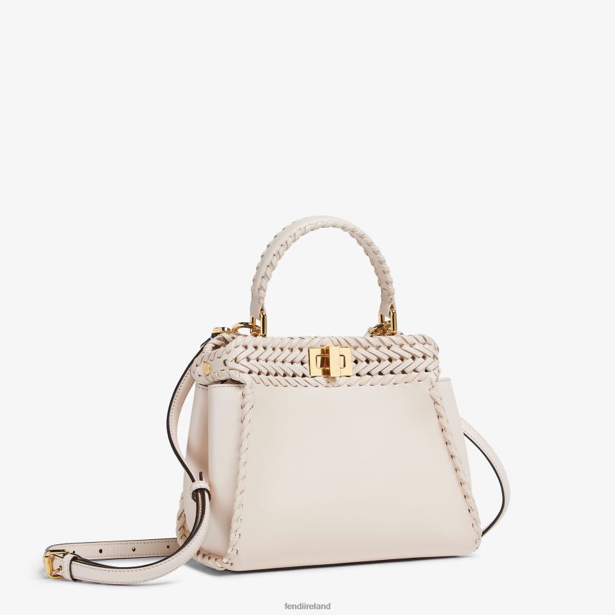 Fendi Women Camellia Leather Bag With Matching Threading R06TFR552 Accessories Pink