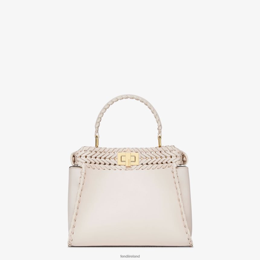 Fendi Women Camellia Leather Bag With Matching Threading R06TFR552 Accessories Pink