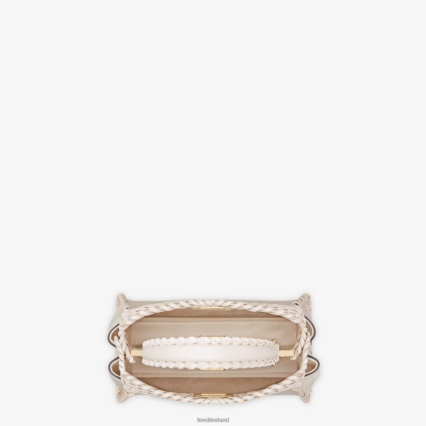 Fendi Women Camellia Leather Bag With Matching Threading R06TFR552 Accessories Pink