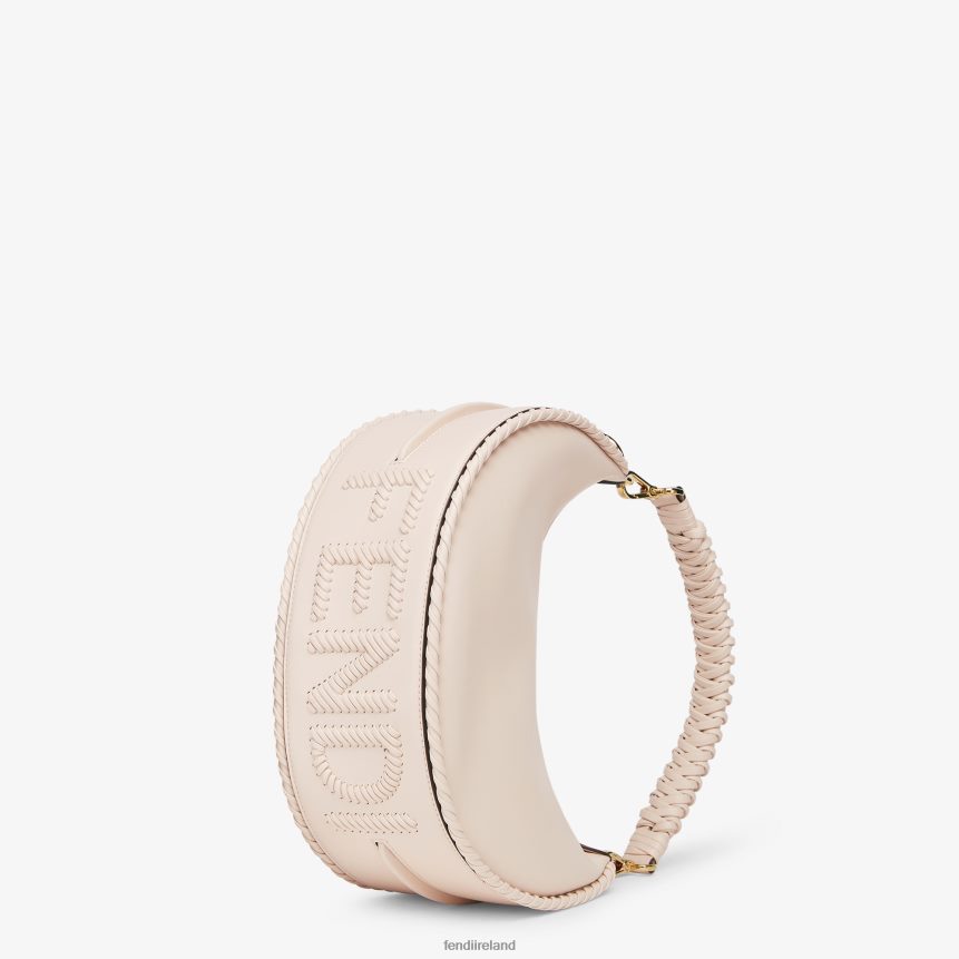 Fendi Women Camellia Leather Bag With Matching Threading R06TFR554 Accessories Pink