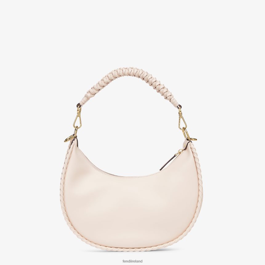 Fendi Women Camellia Leather Bag With Matching Threading R06TFR554 Accessories Pink