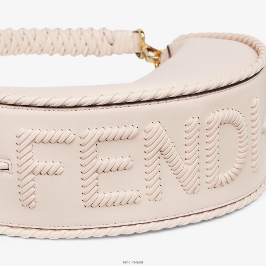 Fendi Women Camellia Leather Bag With Matching Threading R06TFR554 Accessories Pink