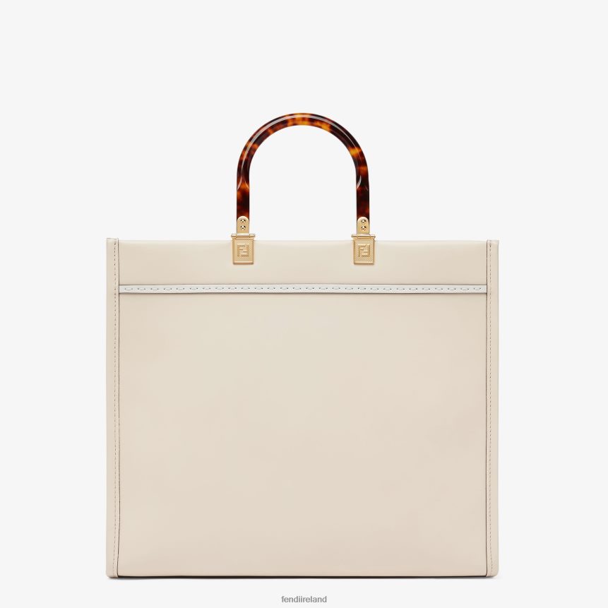 Fendi Women Camellia Leather Shopper Bag With Floral Embroidery R06TFR591 Accessories Pink