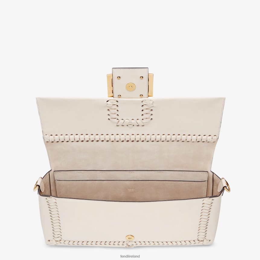 Fendi Women Camellianappa-Leather Bag With Matching Stitching R06TFR553 Accessories Pink