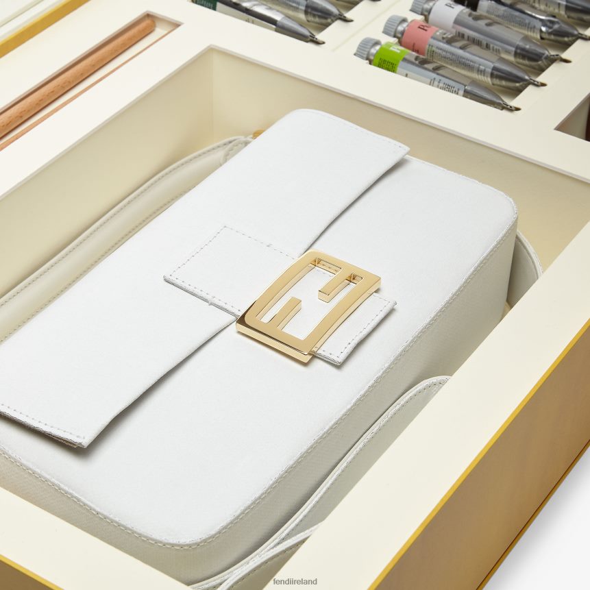 Fendi Women Canvas Bag With Painting Kit R06TFR904 Accessories White