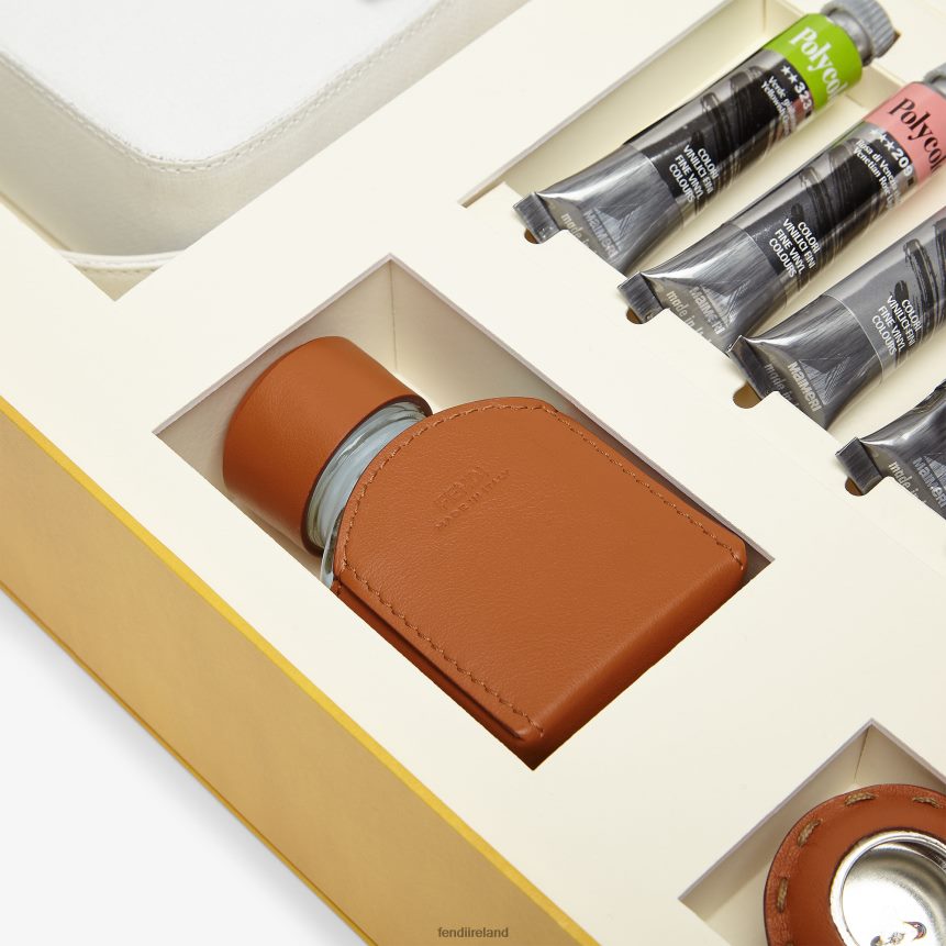 Fendi Women Canvas Bag With Painting Kit R06TFR904 Accessories White