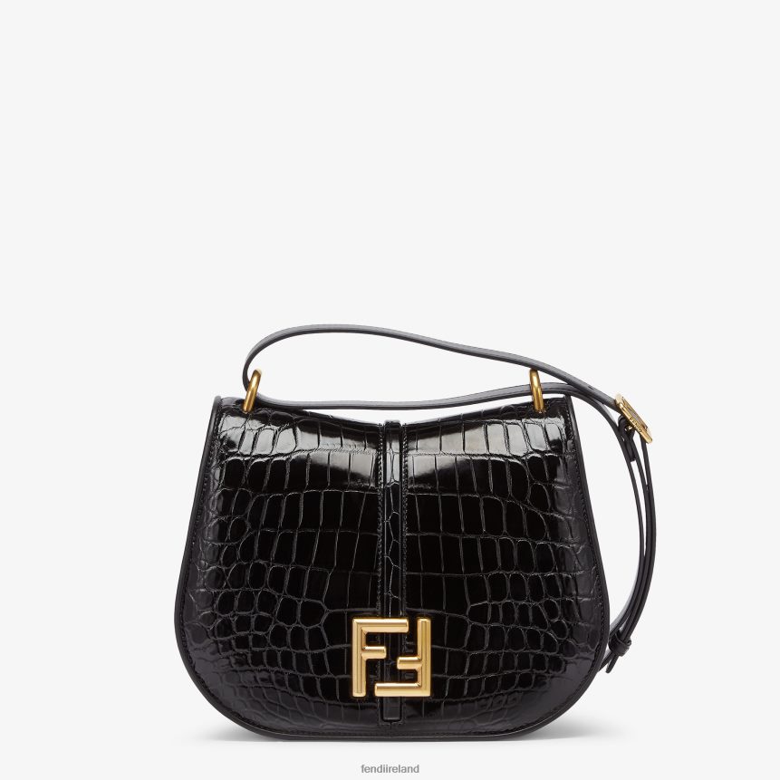 Fendi Women Crocodile And Leather Bag R06TFR661 Accessories Black