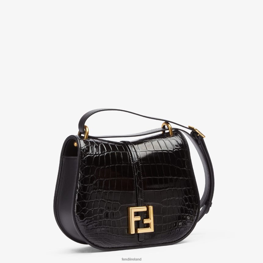 Fendi Women Crocodile And Leather Bag R06TFR661 Accessories Black