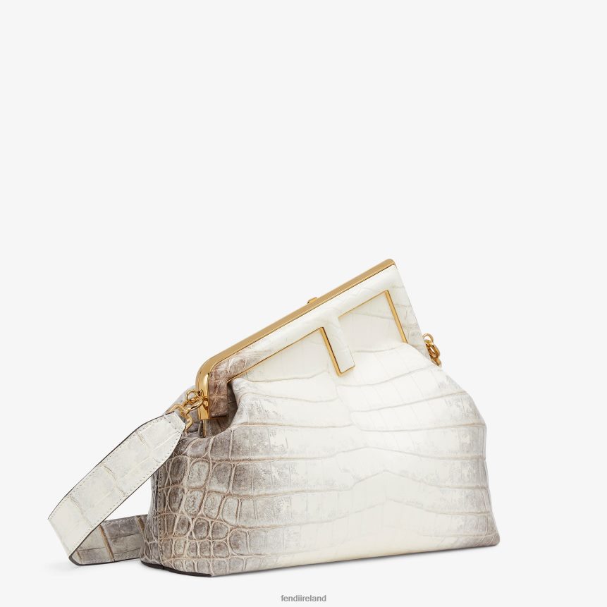 Fendi Women Crocodile Bag In Shades Of White R06TFR908 Accessories White