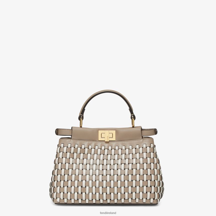 Fendi Women Dove Interlaced Leather Bag R06TFR607 Accessories Multicolor