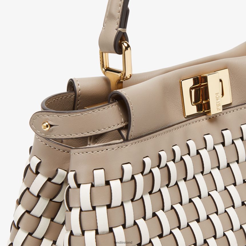 Fendi Women Dove Interlaced Leather Bag R06TFR607 Accessories Multicolor