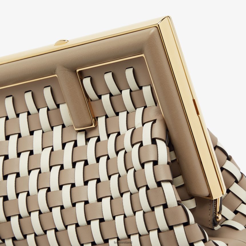 Fendi Women Dove Interlaced Leather Bag R06TFR610 Accessories Multicolor