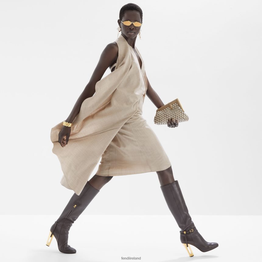 Fendi Women Dove Interlaced Leather Bag R06TFR610 Accessories Multicolor