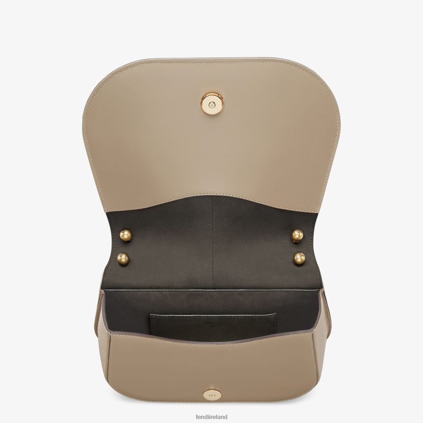 Fendi Women Dove-Smooth Leather And Full-Grain Leather Bag R06TFR559 Accessories Gray