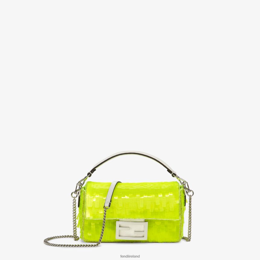 Fendi Women Elaphe And Neon Sequin Bag R06TFR663 Accessories Yellow