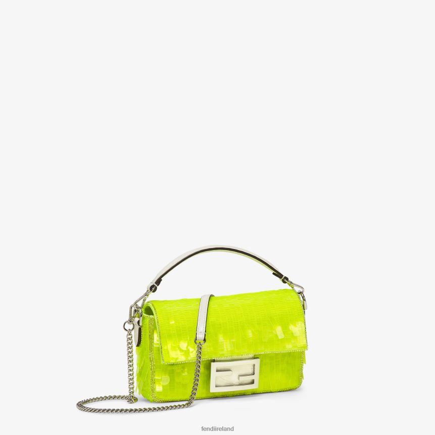 Fendi Women Elaphe And Neon Sequin Bag R06TFR663 Accessories Yellow