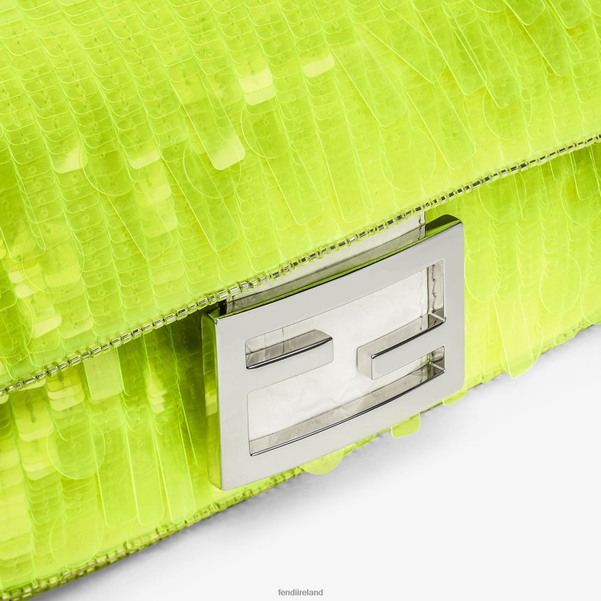 Fendi Women Elaphe And Neon Sequin Bag R06TFR663 Accessories Yellow