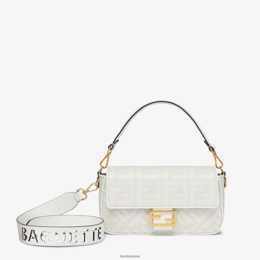 Fendi Women FF Canvas Bag R06TFR771 Accessories White