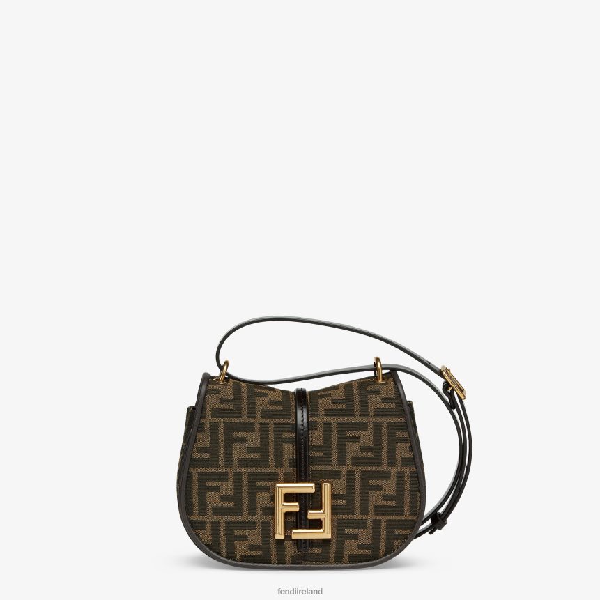 Fendi Women FF Jacquard Fabric Bag R06TFR519 Accessories Brown