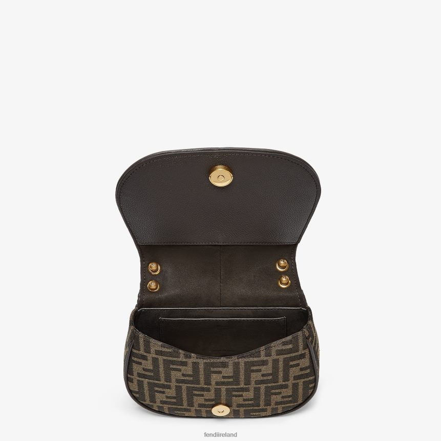 Fendi Women FF Jacquard Fabric Bag R06TFR519 Accessories Brown