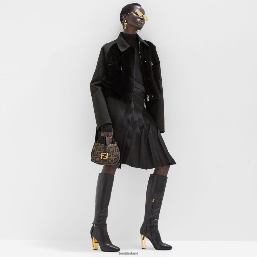 Fendi Women FF Jacquard Fabric Bag R06TFR519 Accessories Brown